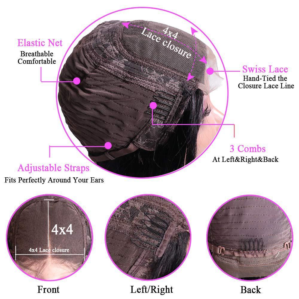 Natural Wig Real Hair Lace